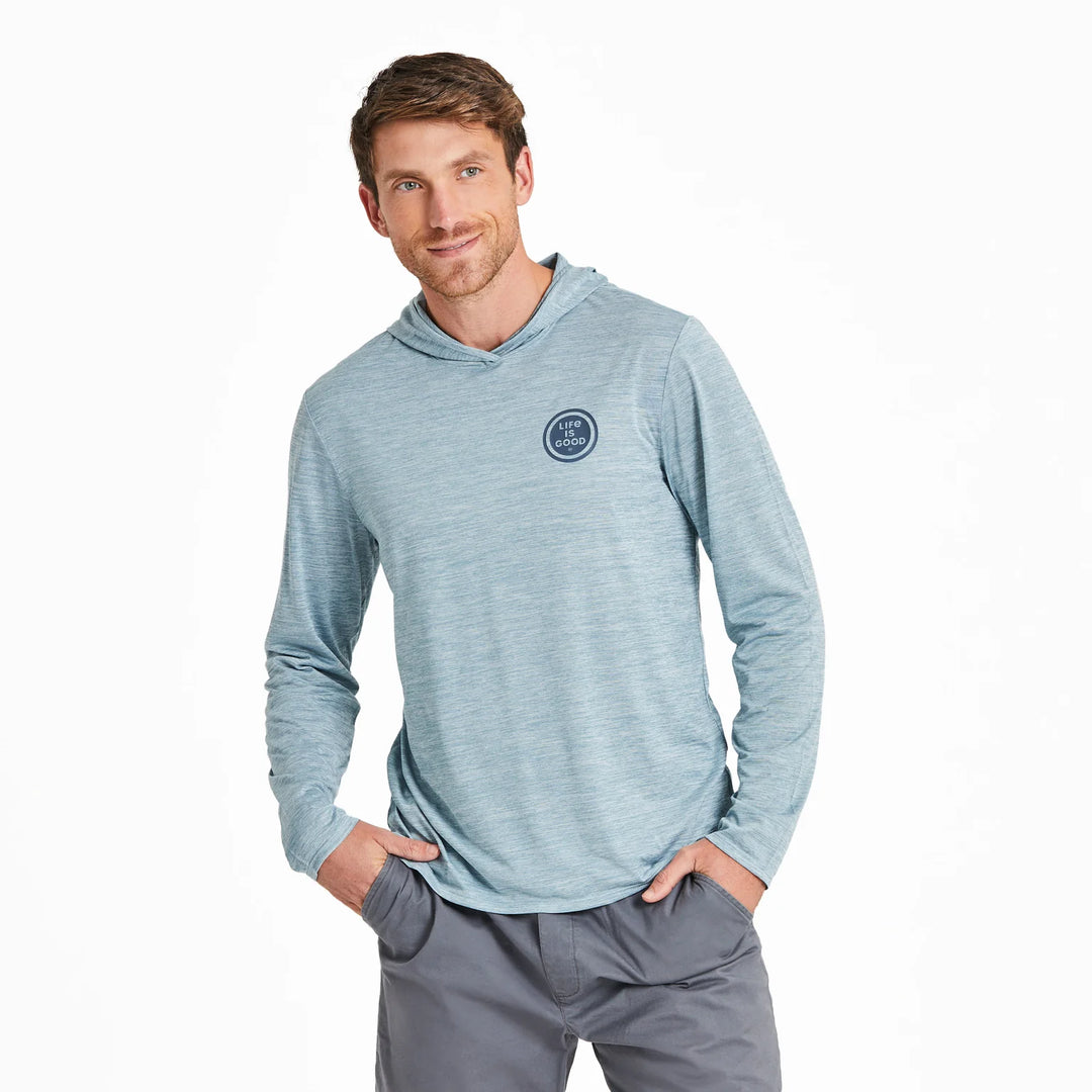 M's L/S Sun Crusher Hoodie Fish More Bass