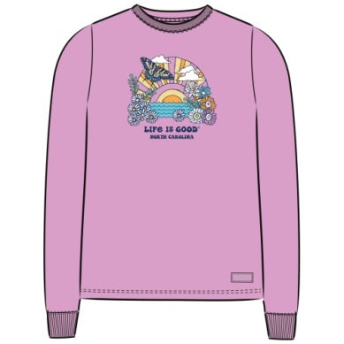 W's L/S Crusher Tee Sunrise Butte, New Bern Name Drop