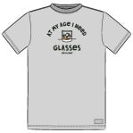M's Naive At My Age Whiskey Glasses S/S Crusher Tee
