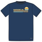 M's S/S Crusher Tee Sunny Stripes, New Bern Name Drop