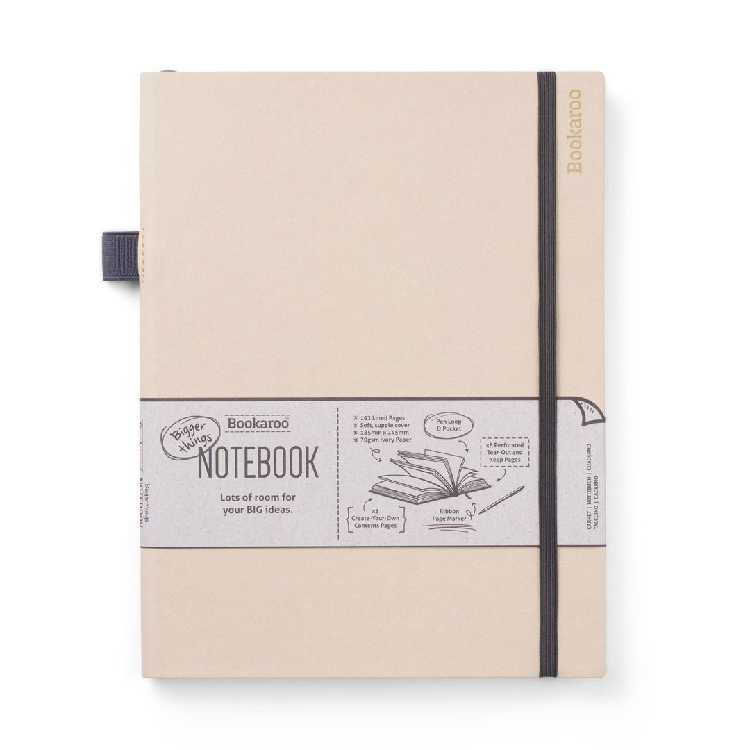 Bookaroo Bigger Things Notebook: Purple