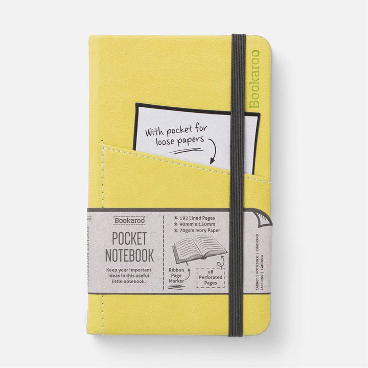 Bookaroo A6 Pocket Notebook: Chartreuse