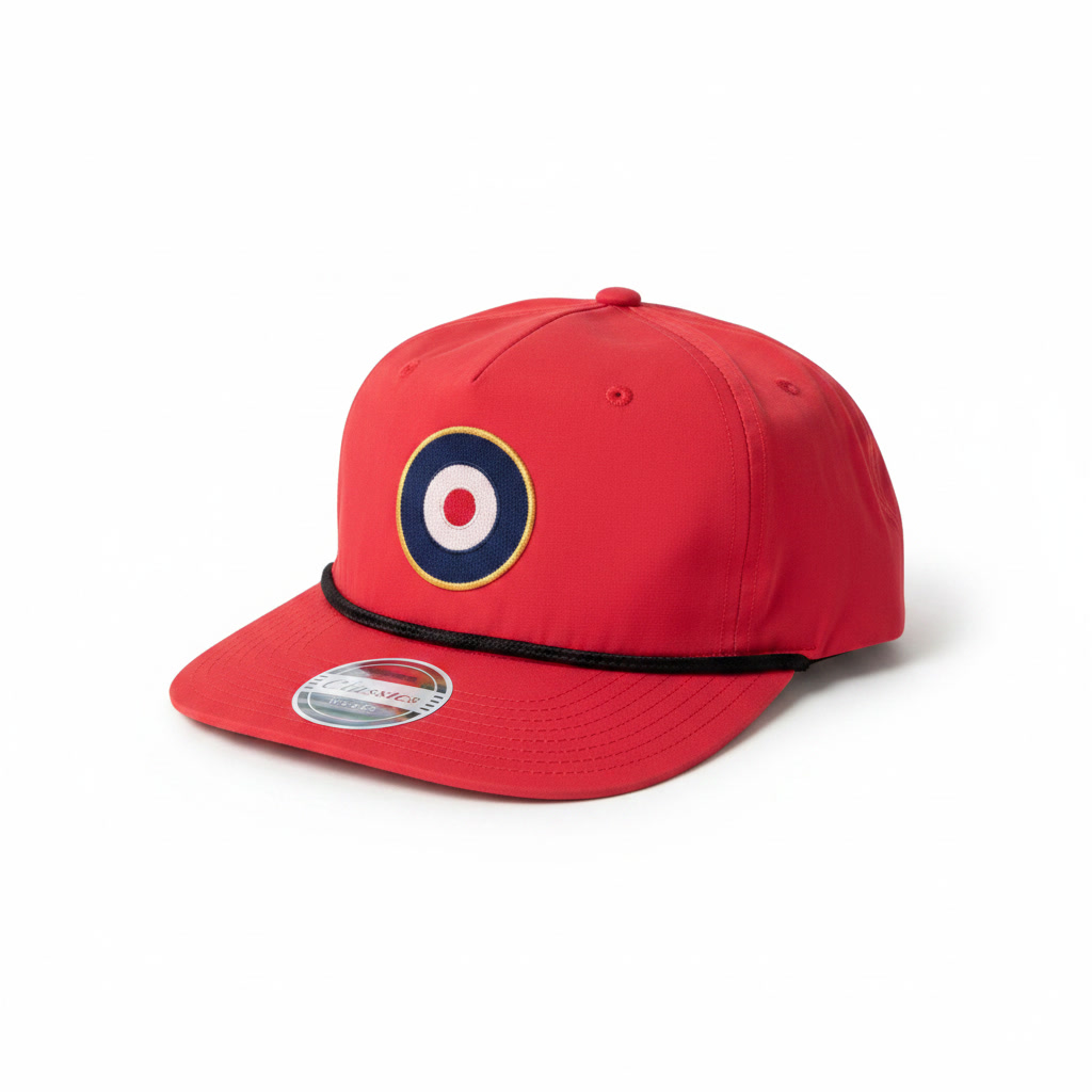 RAF Royal Air Force Insignia "Chuck" Cap, Coast Guard Red