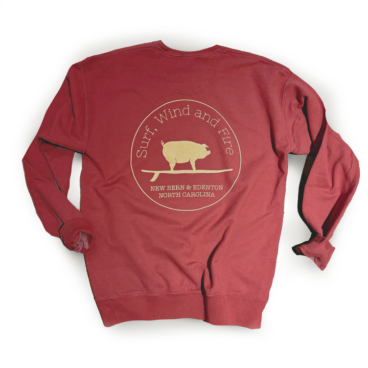 Simple Surfing Pig Crewneck Sweatshirt