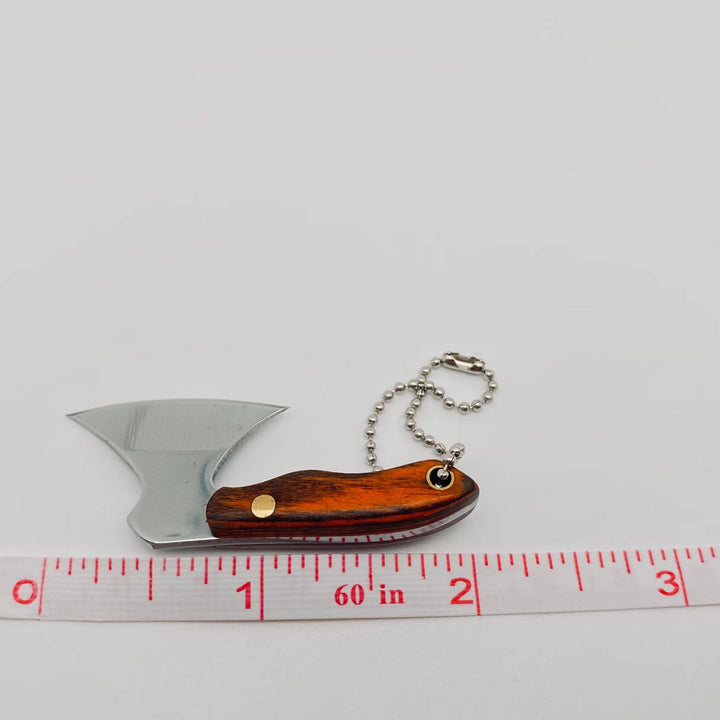 Wooden Handle Mini Stainless Steel Axe With Protective Cover