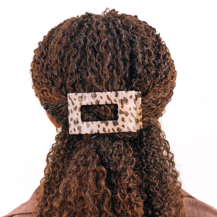 Flat Rectangle Hair Clip, Medium