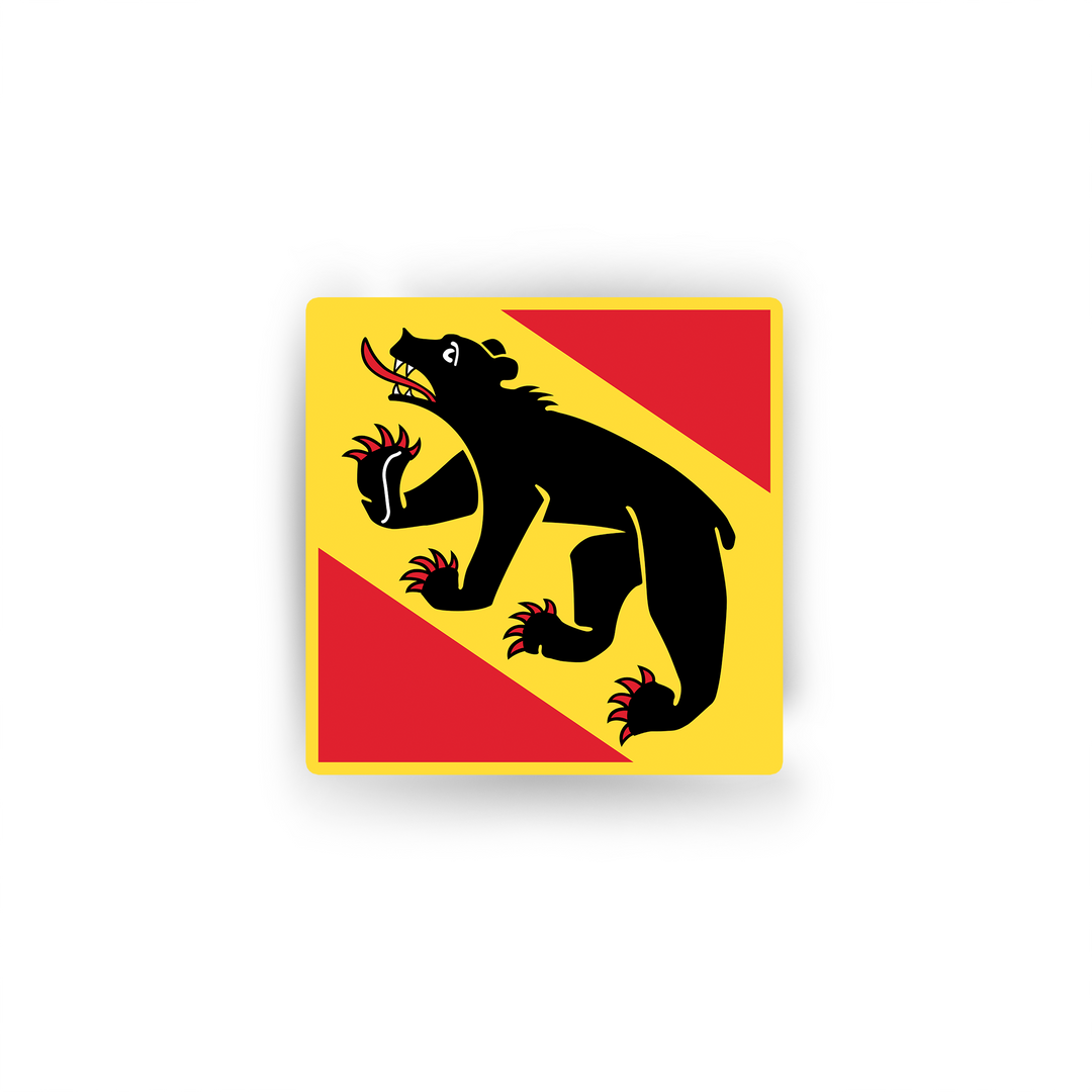 Bern Sticker New Bern Flag Sticker – Surf, Wind and Fire