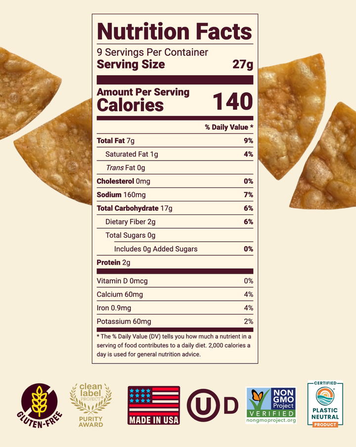 Tortilla Chip: Sorghum Snack 7.5 oz family size