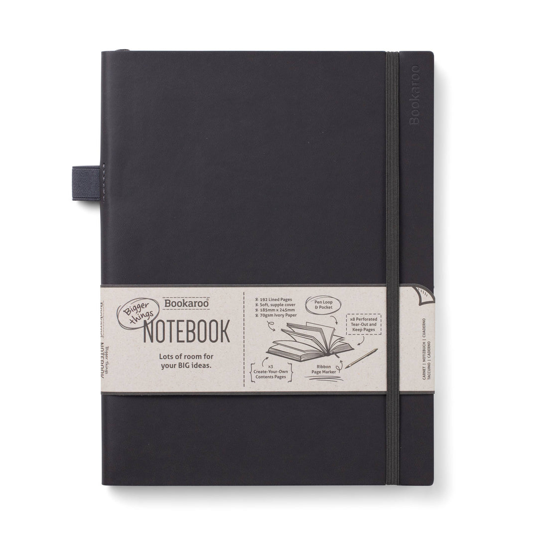 Bookaroo Bigger Things Notebook: Purple