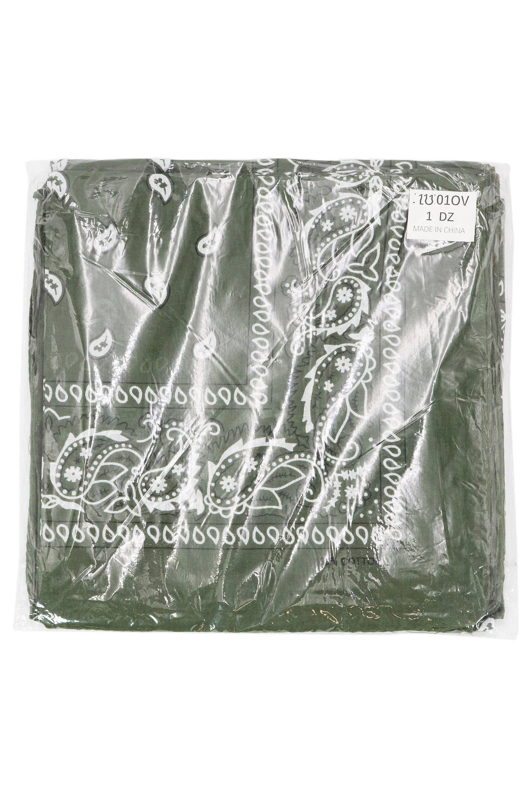 Classic Paisley Print Square Cotton Bandana: DARK ORANGE / ONE SIZE