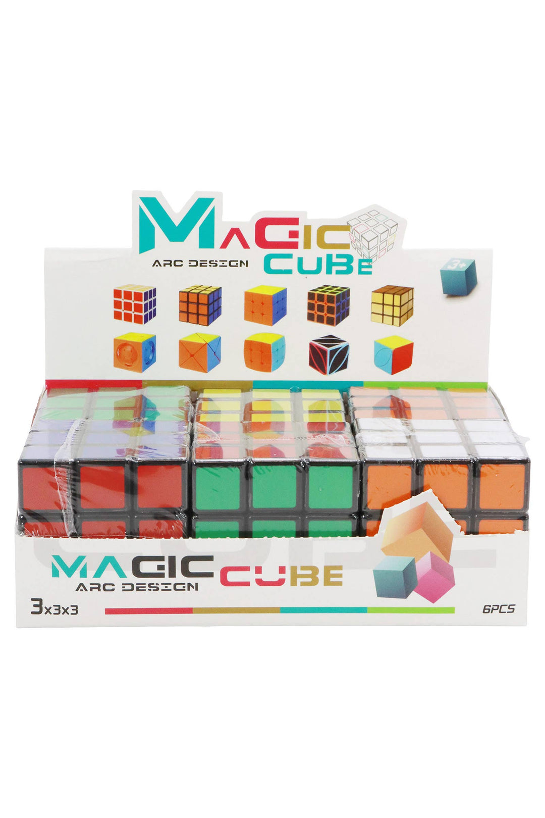3 X 3 Retro Magic Vibrant Rubik's Cube