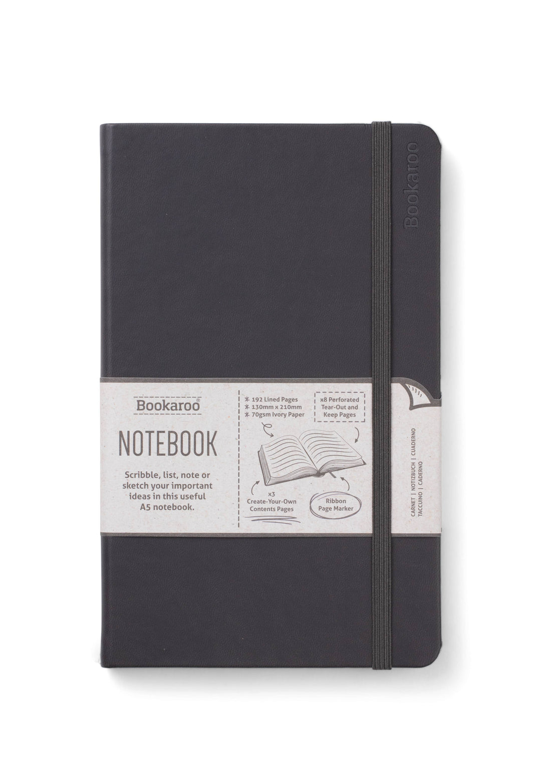 Bookaroo A5 Notebook: Gold