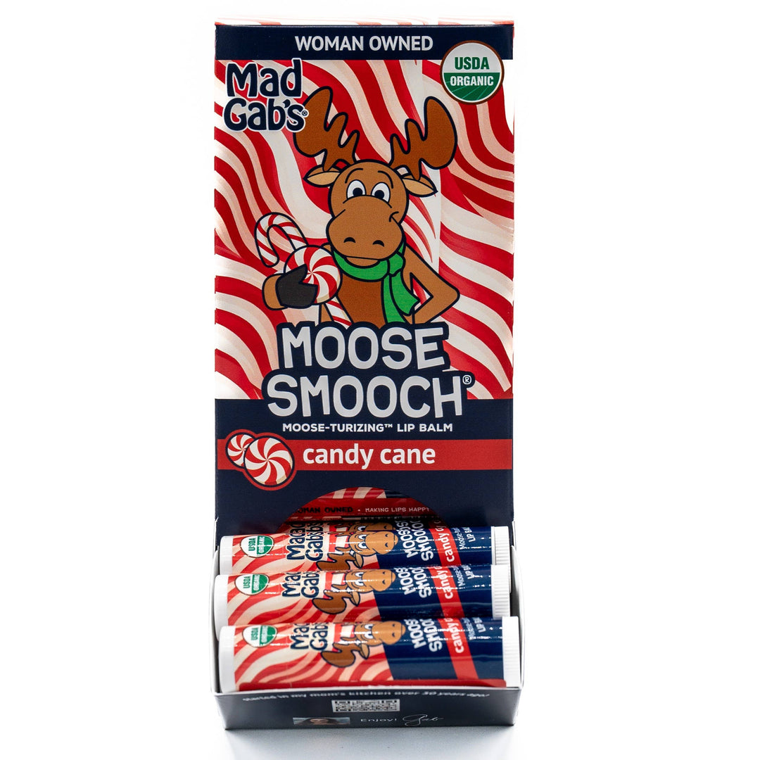 Organic Moose Smooch Candy Cane Lip Balm