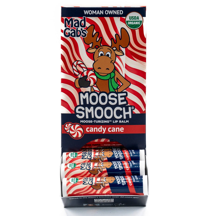 Organic Moose Smooch Candy Cane Lip Balm