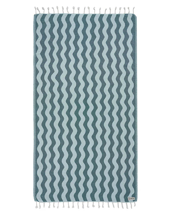 Rumble Waves Teal Beach Towel, REG.
