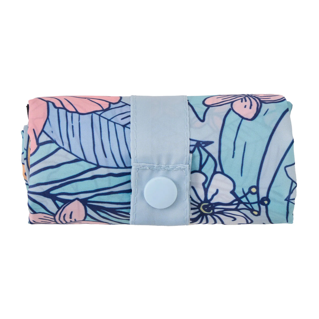 Roll and Go Tote Tropical Floral Pattern