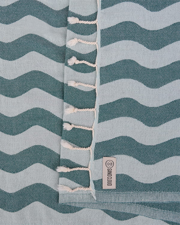 Rumble Waves Teal Beach Towel, REG.
