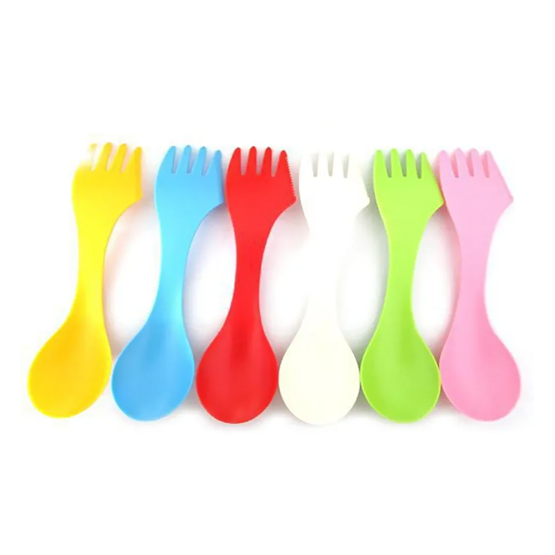 Spork, Plastic 3 in 1 Spoon, Fork and Knife Utensil