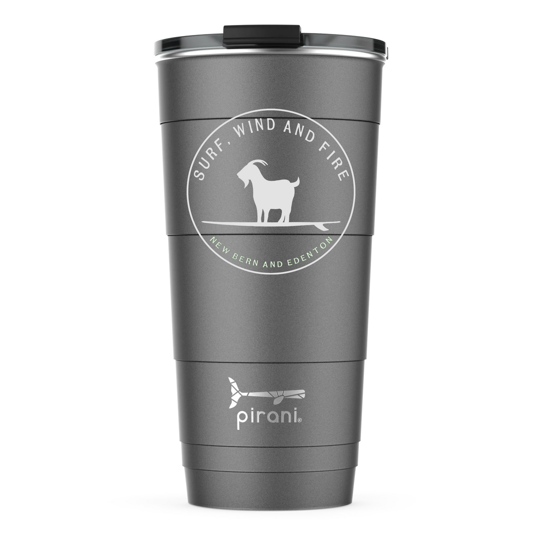 Surfing Goat Logo Insulated Stackable Tumbler, 26oz
