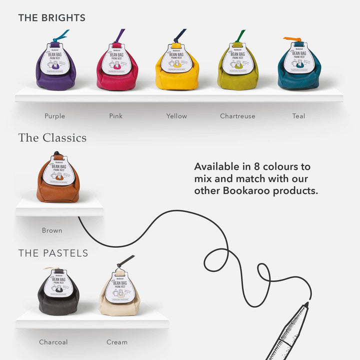 Little Bean Bag Phone Rest: Brown with Black