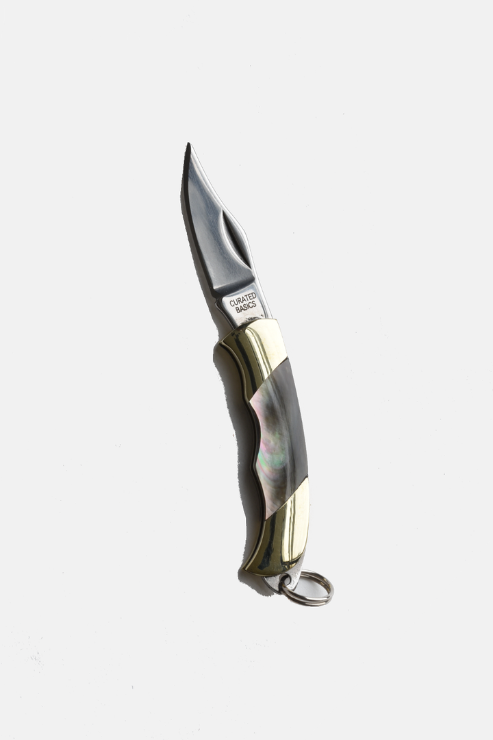 Assorted Mini Inlay Folding Knife: Antler