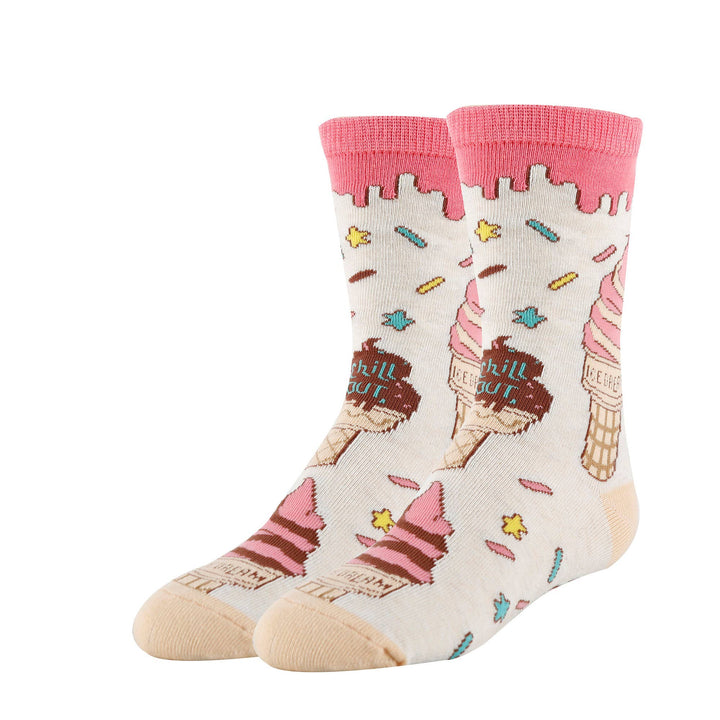 Ice Dreams | Kids' Funny Cotton Crew Socks