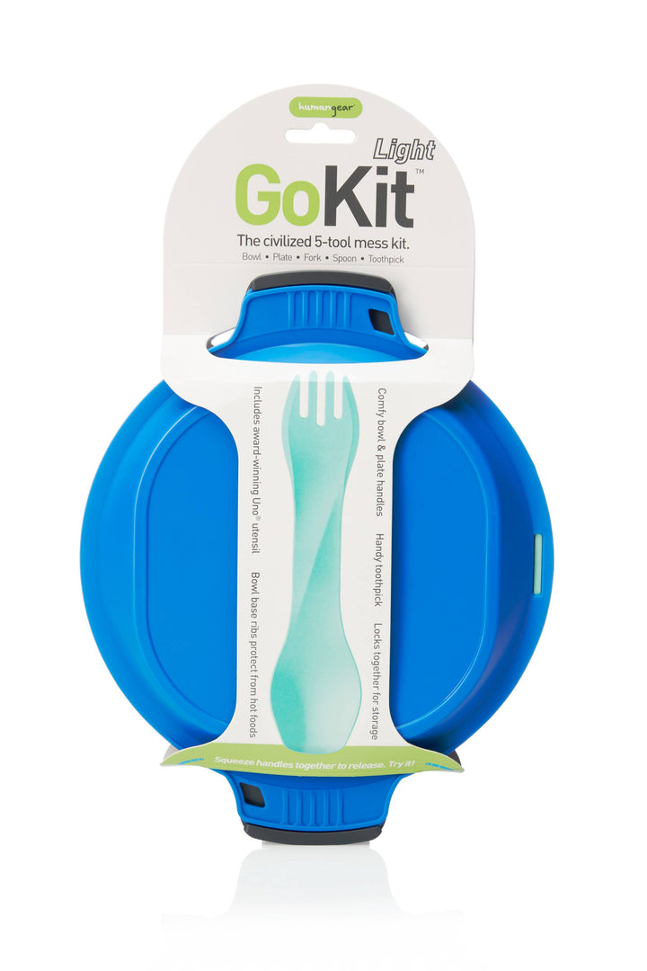 GoKit - Utensil and Plate Mess Kit Set: Green / Light