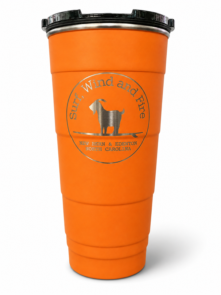 Surfing Goat Logo Insulated Stackable Tumbler, 26oz