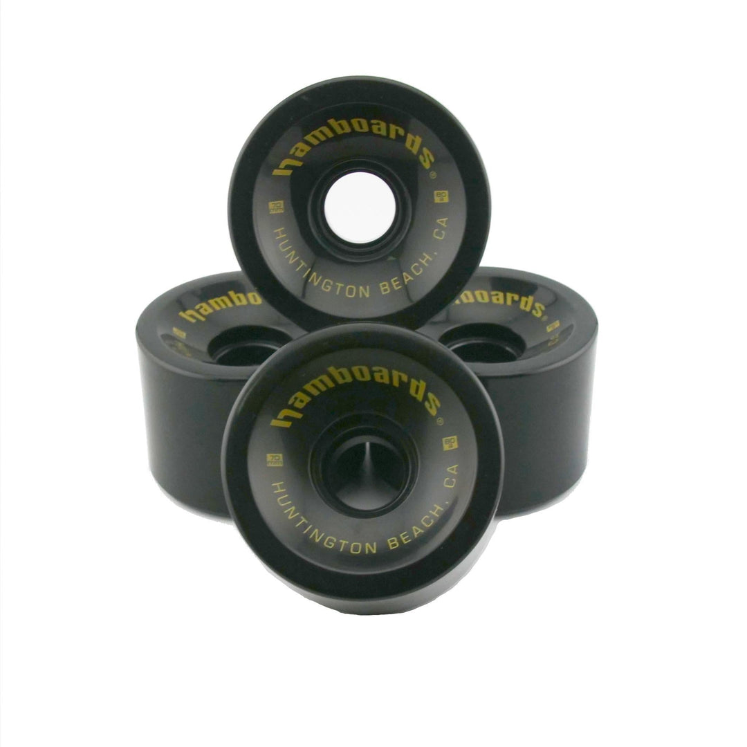 Hamboards Carving Wheels — Cast Polyurethane | Set of 4 | Black