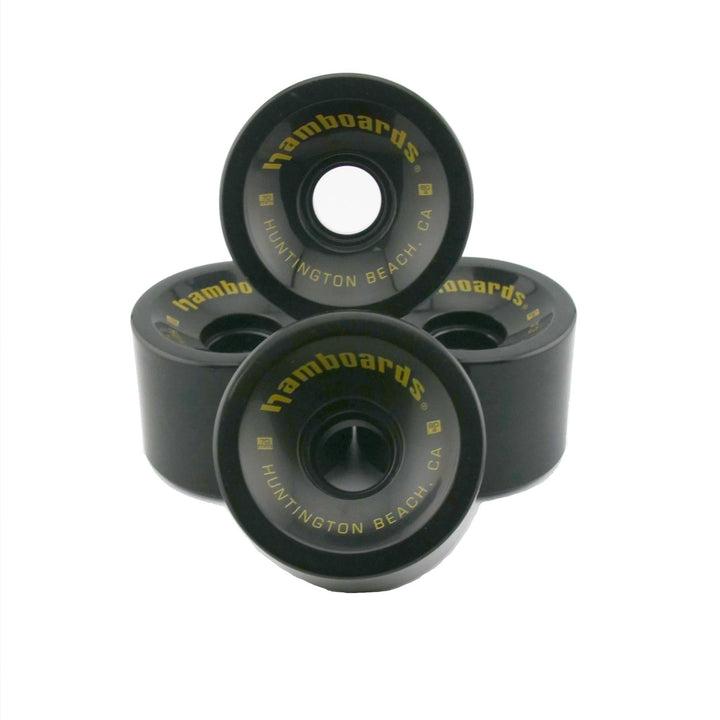 Hamboards Carving Wheels — Cast Polyurethane | Set of 4 | Black