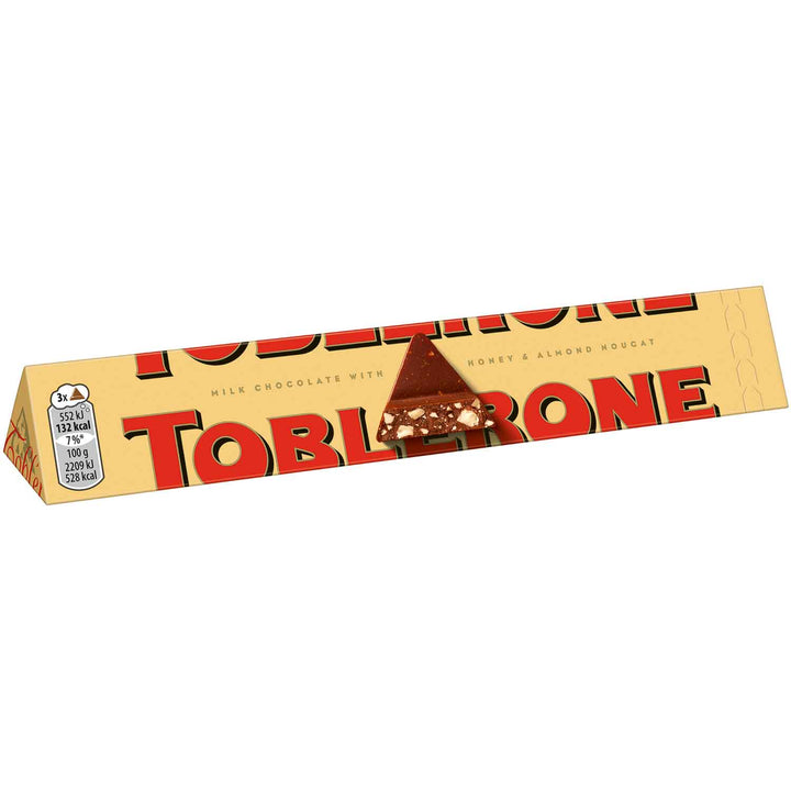 Toblerone Milk Chocolate w/ Honey & Almond Nougat 100g