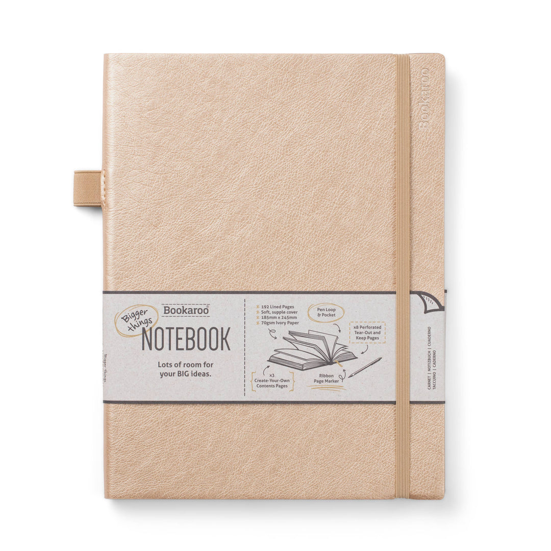 Bookaroo Bigger Things Notebook: Blush