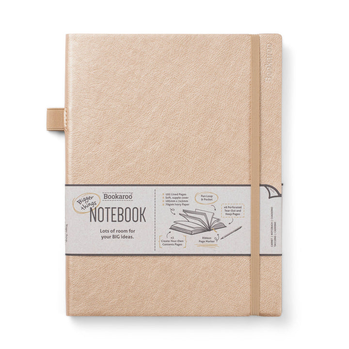 Bookaroo Bigger Things Notebook: Blush
