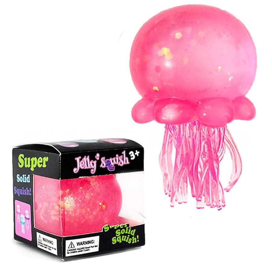 Large Jellyfish Maltese Squishy Toy Slow Rebound Stress Relief Ball High Quality, Malt Sugar-Pink