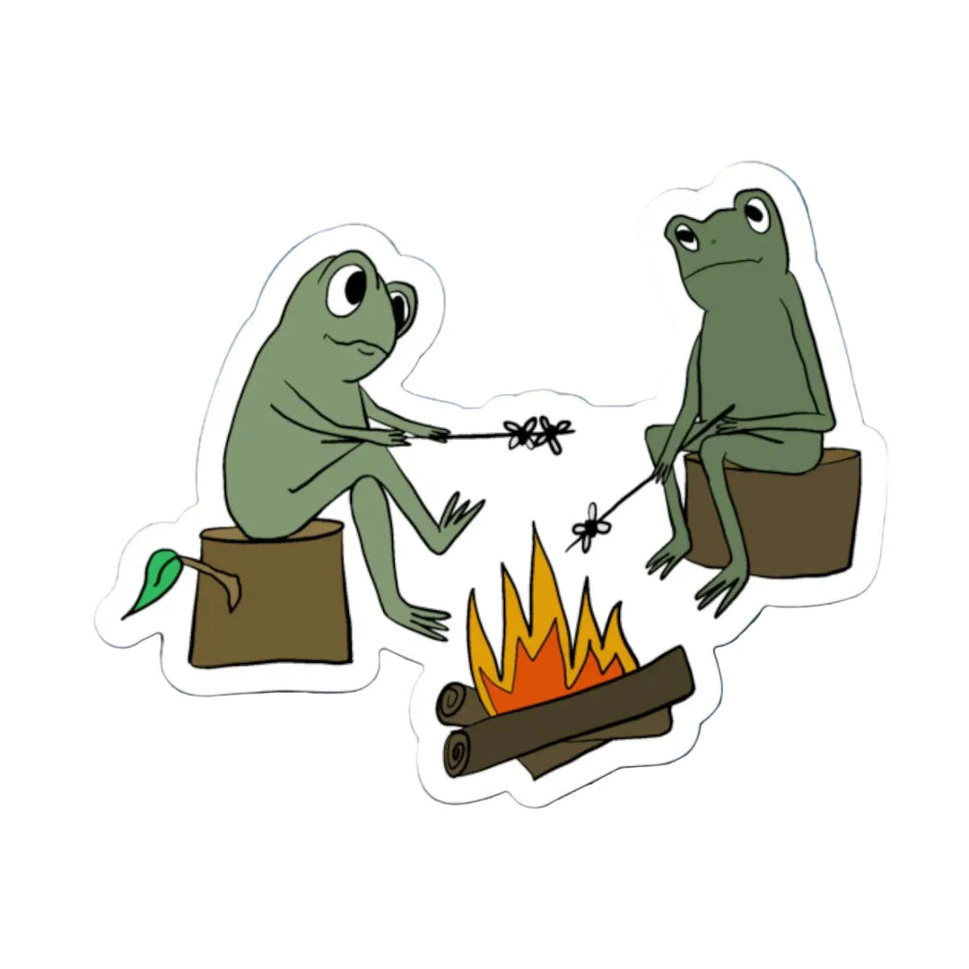 Campfire Frogs Sticker