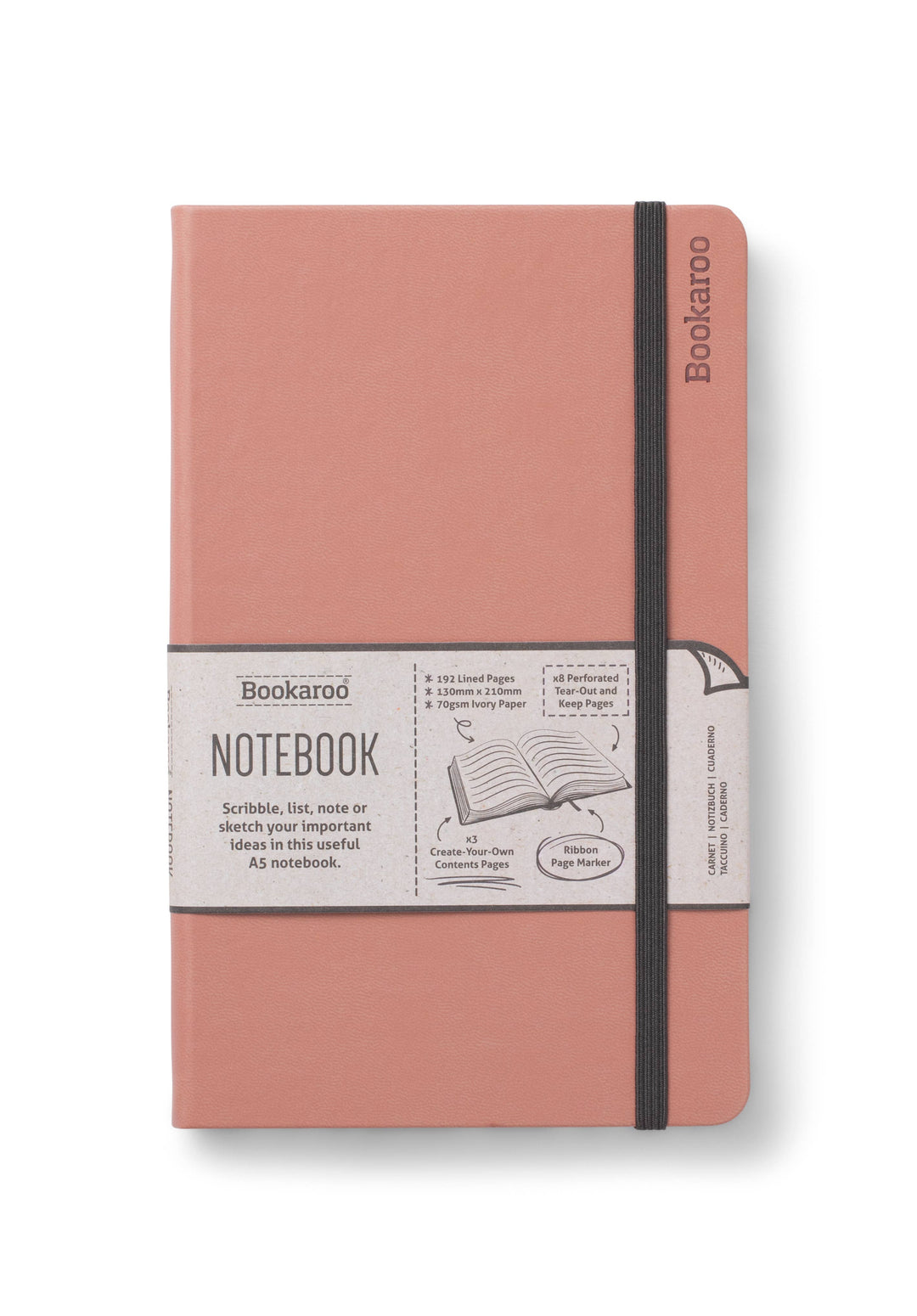 Bookaroo A5 Notebook: Gold