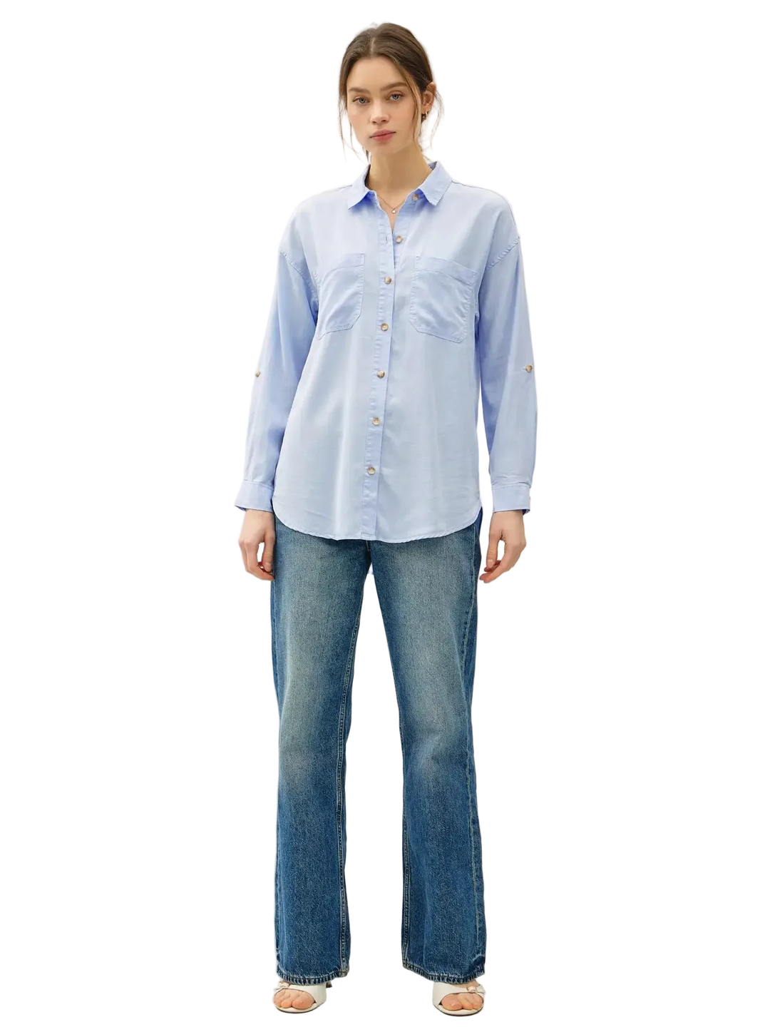 W's Soft-Washed Tencel Oversized Woven