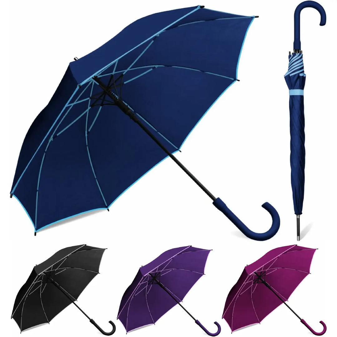46" Fashion Umbrella Matching Frame And Hook, Asst