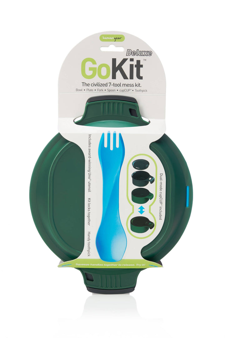GoKit - Utensil and Plate Mess Kit Set: Blue / Light