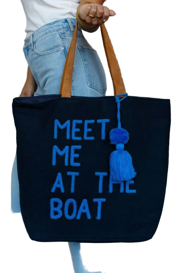 Meet Me at the Boat Tote, Navy