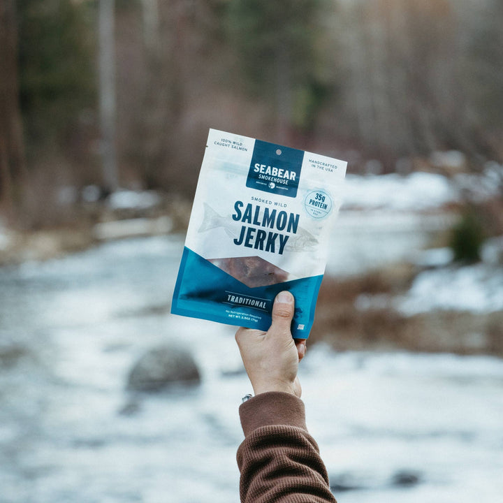 Traditional Smoked King Salmon Jerky