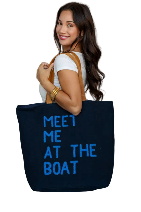 Meet Me at the Boat Tote, Navy
