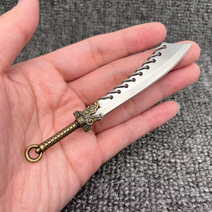 Dragon Head Mini Portable Stainless Steel Knife with Cover: B