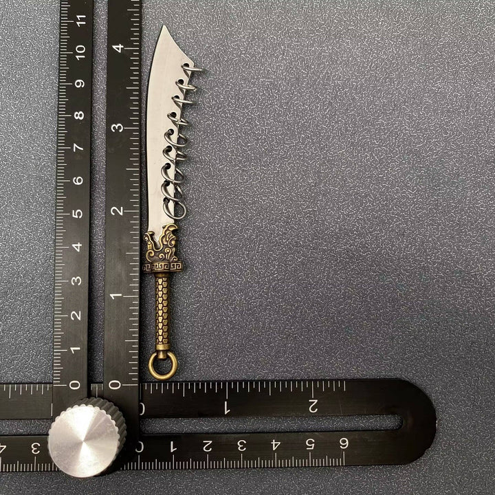 Dragon Head Mini Portable Stainless Steel Knife with Cover: B