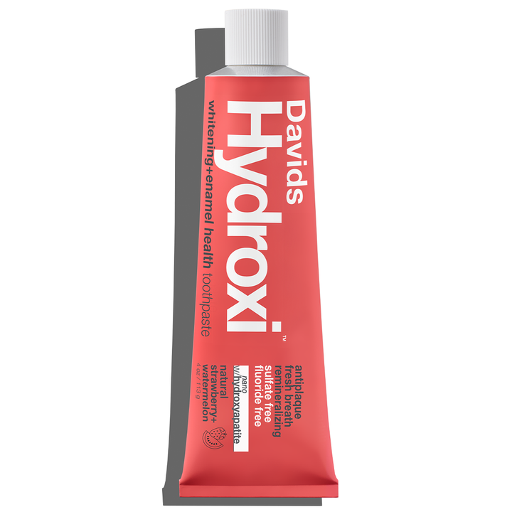 Davids Hydroxi™ whitening + enamel health, nano-hydroxyapatite toothpaste, kids + adults / strawberry watermelon: 4 oz single