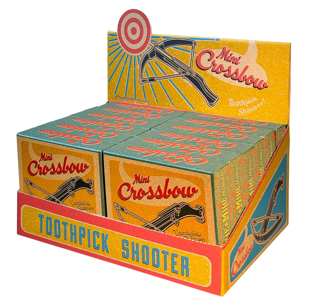 Mini Crossbow Toothpick Launcher (12pk), Skid