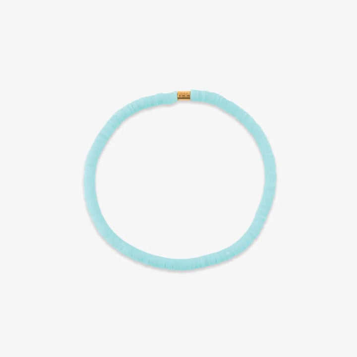 Solid Cabrillo Vinyl Disc Stretch Bracelet