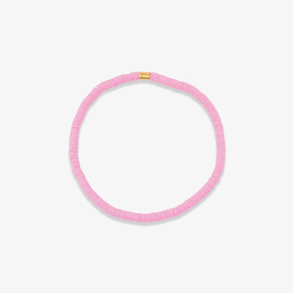 Solid Cabrillo Vinyl Disc Stretch Bracelet