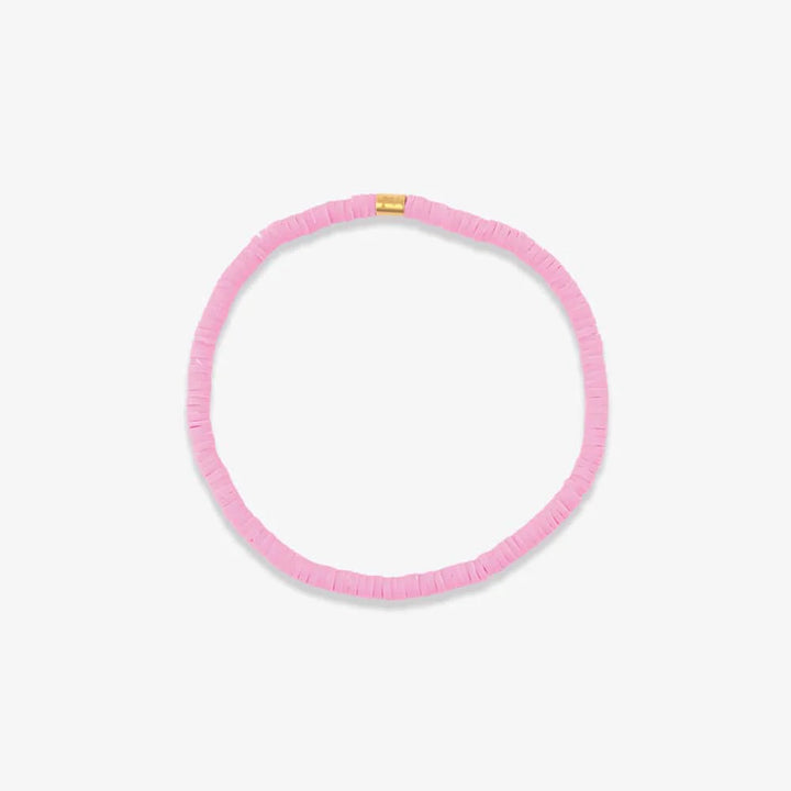 Solid Cabrillo Vinyl Disc Stretch Bracelet