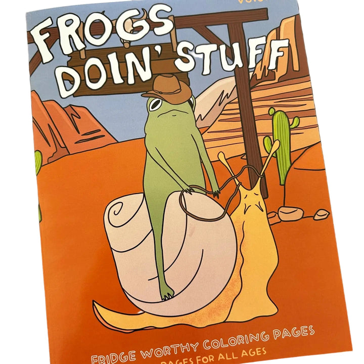 Frogs Doin' Stuff Coloring Book, Volume 1